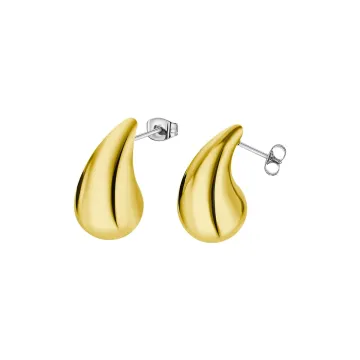 Lotus Style Femme Boucles D'Oreilles Goutte Dorées