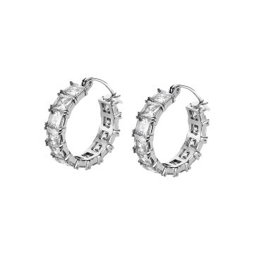 Boucles d'Oreilles Lotus Style Old Money Acier Inoxydable Femme