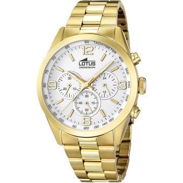 Montre Lotus Minimalist Dorée Bracelet en Acier Homme