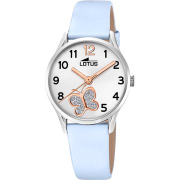 Montre Lotus Junior Collection Blanc Bracelet en Cuir Enfants