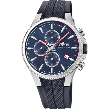 Montre Lotus Color Bleu Bracelet Silicone Homme
