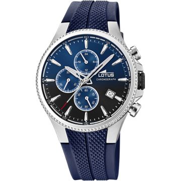 Montre Lotus Bleu Bracelet de Silicone Homme