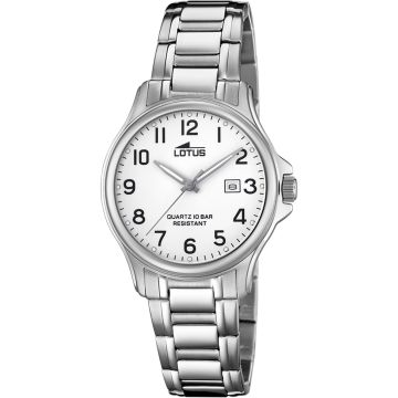 Montre Lotus Classic Steel Blanc Bracelet en Acier Femme