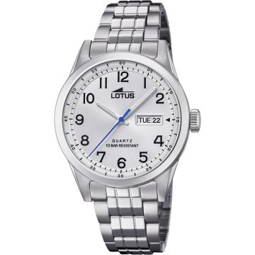 Montre Lotus Classic Steel Blanc Bracelet en Acier Homme