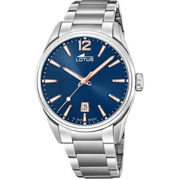 Montre Lotus Homme Acier Fond Bleu