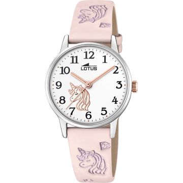 Montre Lotus Junior Collection Blanc Bracelet en Cuir Enfants