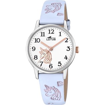 Montre Lotus Junior Collection Blanc Bracelet en Cuir Enfants