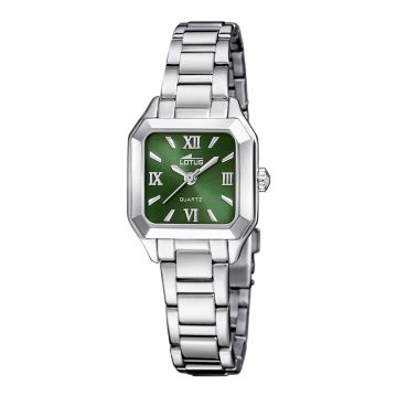 Montre Femme Lotus Old Money Avec Cadran Vert et Bracelet Acier
