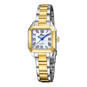 Montre Femme Lotus Old Money Avec Cadran Argent et Bracelet Bicolore