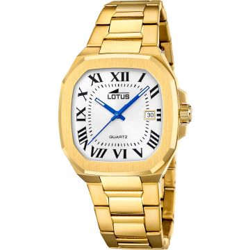 Montre Lotus Gris Bracelet d'Acier Inoxydable Homme