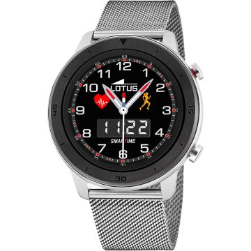 Smartwatch Lotus Bracelet en Acier Inoxydable Bluetooth Homme