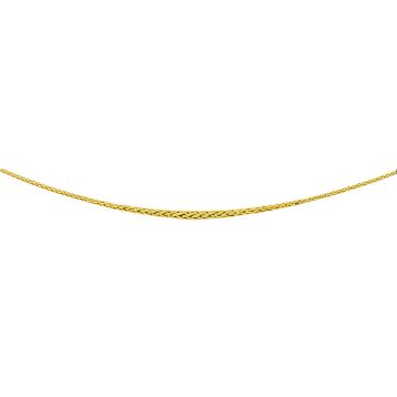 Collier or 375 millièmes Maille palmier