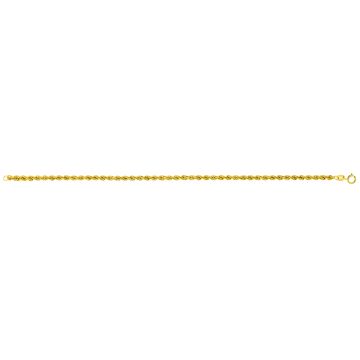 Collier or 375 millièmes Maille corde