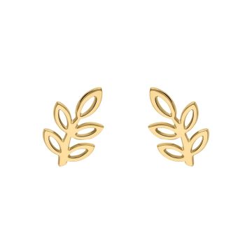 Boucles D'oreilles Boutons Feuille