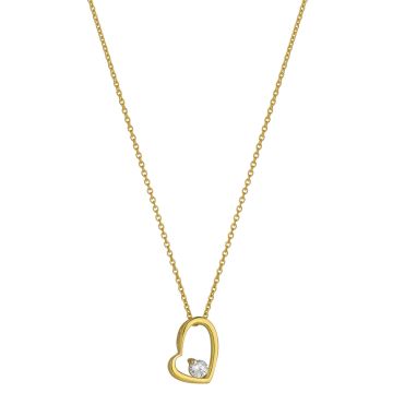 Collier Pend Coeur Coulissant Oz
