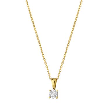 Collier Pre-Serti Pastille Dt 0.08Ct