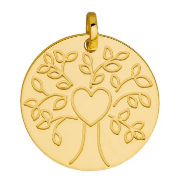 Médaille Arbre De Vie Coeur 16Mm