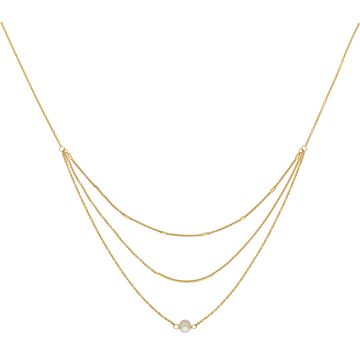 Collier Multi-Rang Avec Perle Culture