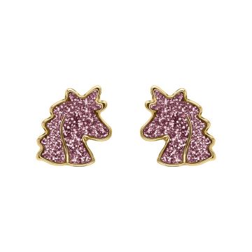 Boucles D'oreilles Tete De Licorne Vis