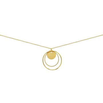 Collier Motif Cercle Et Anneaux