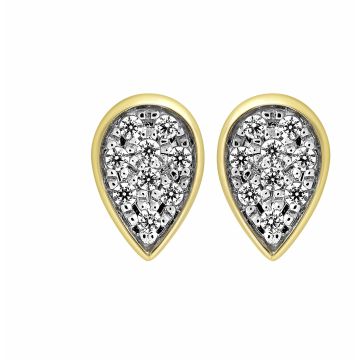 Boucles D'Oreilles Bic Goutte Pavage Oz