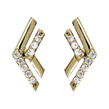 Boucles D'Oreilles Bic Chevron Oz 1Mm