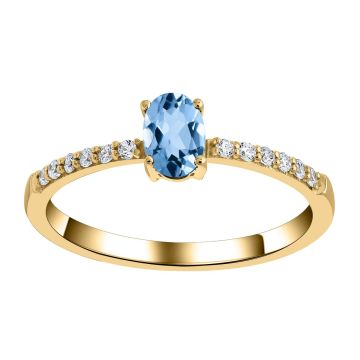 Bague Topaze Et  Oxydes