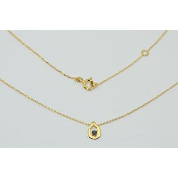 Collier Poire Et Saphir