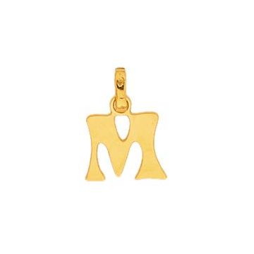 Pendentif Decoupe Lettre M