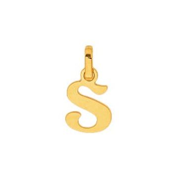Pendentif Decoupe Lettre S
