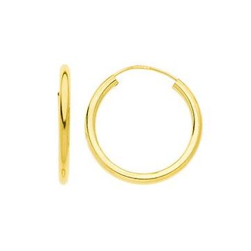 Créoles Flexible Fil Rond 2mm Ext.20