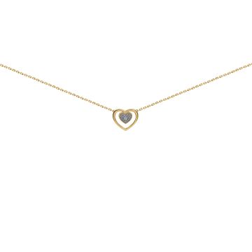 Collier or 375 millièmes diamant
