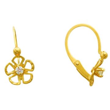 Boucles D'Oreilles Brisure Fleur Ajouree + Oz
