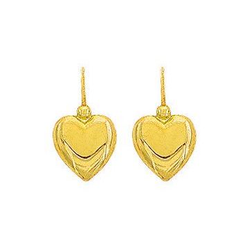 Boucles D'oreilles Dormeuse Motif Coeur