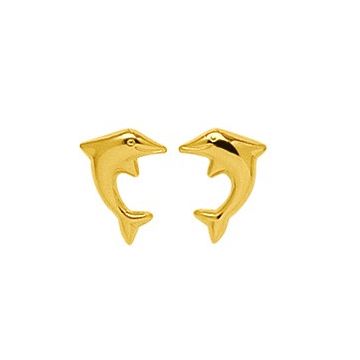 Boucles D'Oreilles Bouton Dauphin
