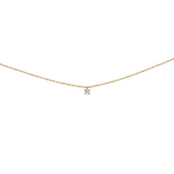 Collier Oxydes De Zirconium 4 Griffes 3 Mm