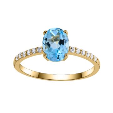 Bague Topaze Et  Oxydes