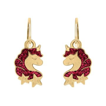 Boucles D'oreilles Dormeuses Tete De Licorne