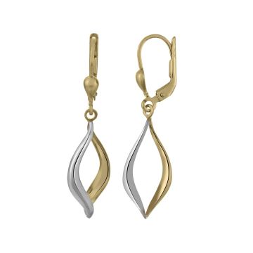 Boucles D'oreilles Dbl Spirale Largeur 10.5mm