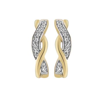 Boucles D'Oreilles Bic Demi-Creole Tresse  Oz