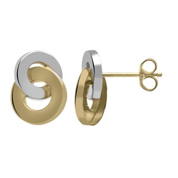 Boucles D'oreilles Dbl Anneaux Largeur 9.1mm