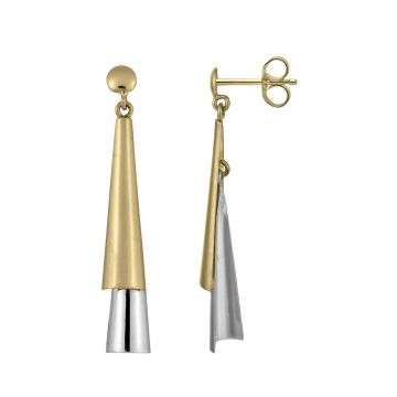 Boucles D'oreilles 2 Tuile Creuse Prog Largeur 4.3mm