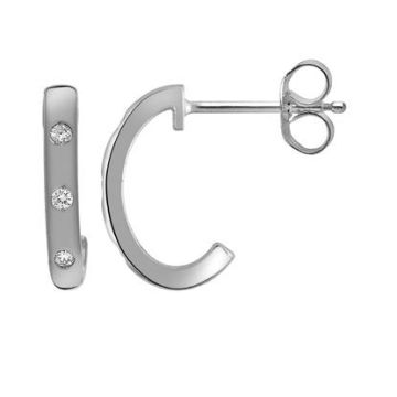 Mini Créoles Diamants