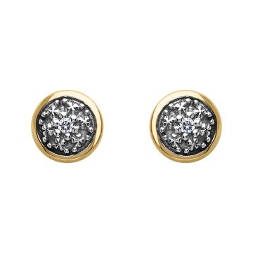 Boucles D'oreilles Rhodie Diamant Hp1