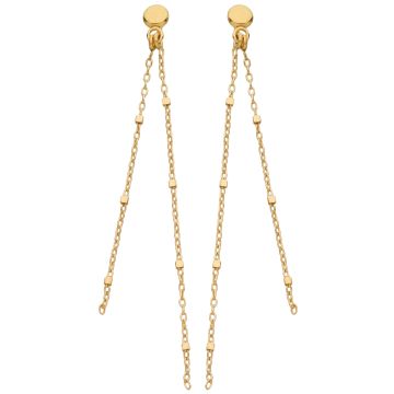 Boucles D'Oreilles Pastille Pend 2 Brins Fct Cube