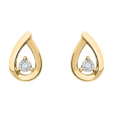 Boucles D'oreilles Diamant Hp1 Rhodium