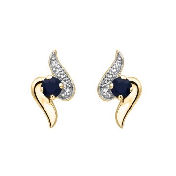 Boucles D'oreilles Saphir