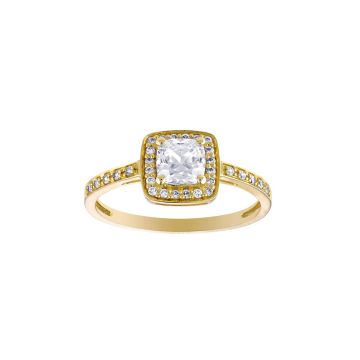 Bague Oxyde De Zirconium Coussin 5x5mm