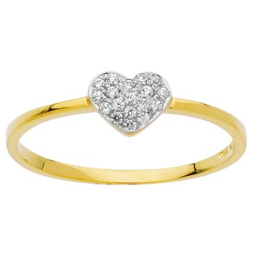 Bague Coeur Oz 1,3Mm Et 1Mm