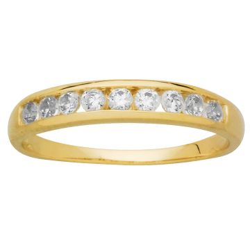Bague Demi Tour Oz Serti Rail